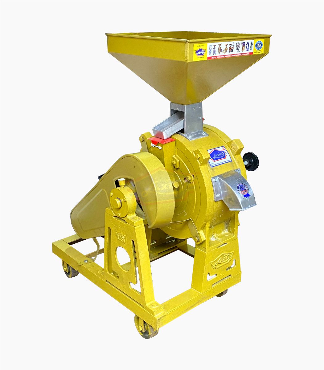 14 Inch Atta Chakki 3 HP Single Phase Motor Laxmi Atta Chakki Price 14 इंच आटा चक्की मशीन