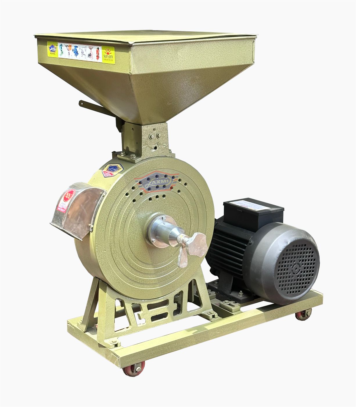 16 Inch Diamond Stone Atta Chakki Best Commercial Flour Mill 7.5HP Flour Mill Machine 60 to 65 Kg Capacity