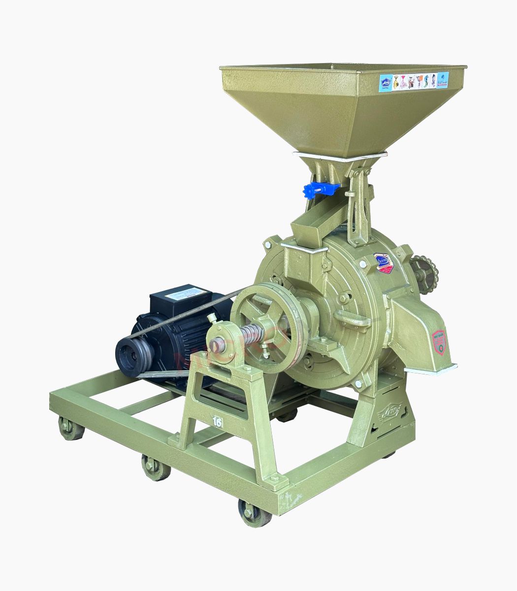 16 inch Flour Mill Price 16 इंच आटा चक्की मशीन 5 HP Single Phase Commercial Atta Chakki Machine