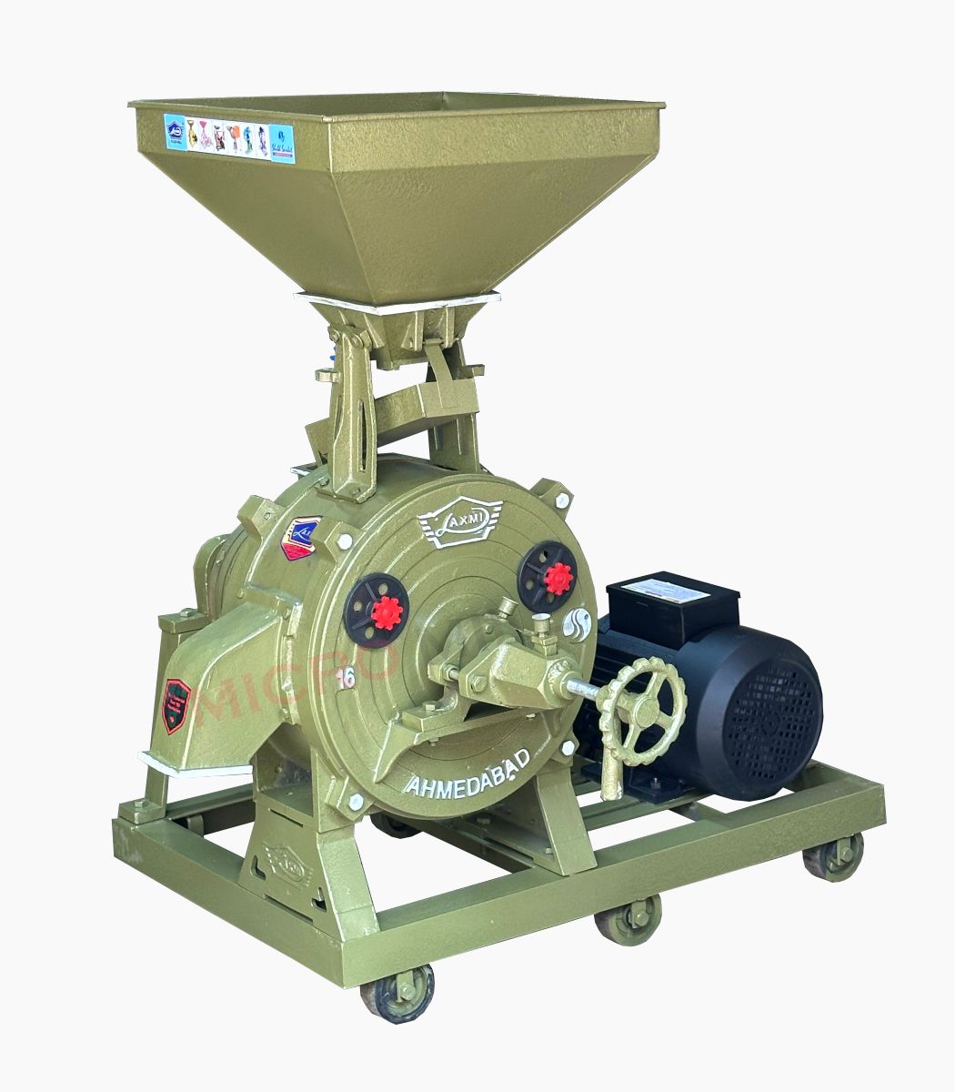 16 inch Flour Mill Price 16 इंच आटा चक्की मशीन 5 HP Single Phase Commercial Atta Chakki Machine