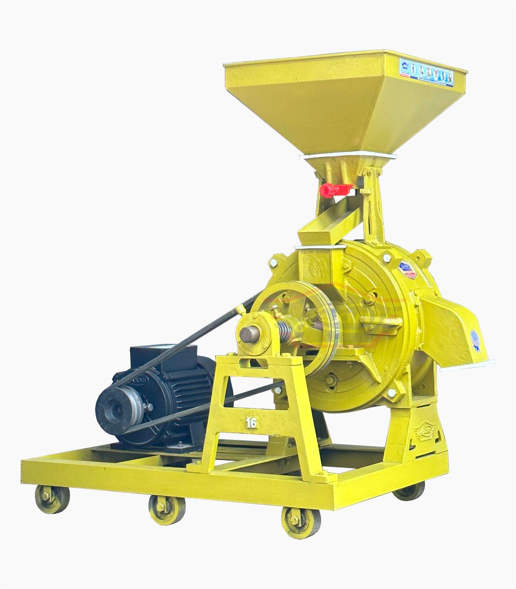 16 inch Flour Mill Price 16 इंच आटा चक्की मशीन 5 HP Single Phase Commercial Atta Chakki Machine