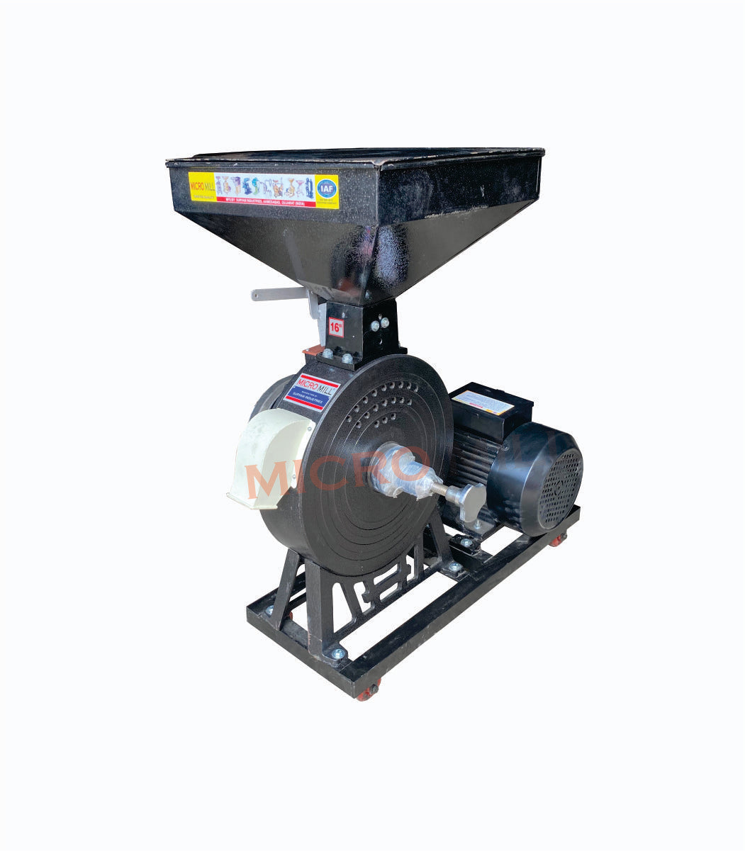 14 inch Diamond Stone Atta Chakki 3HP Single Phase Motor Flour Mill 25Kg Capacity Very Low Maintenance