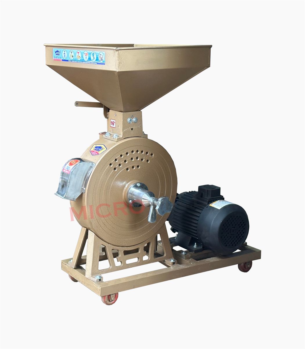 16 Inch Diamond Stone Atta Chakki Best Commercial Flour Mill 7.5HP Flour Mill Machine 60 to 65 Kg Capacity